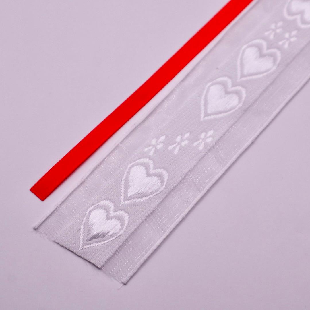 【番号オーダー可能】読売ジャイアンツ風カラー　くるみボタンのヘアリボン　クロスステッチ刺繍 | 4枚目